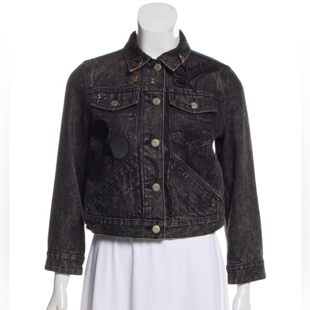 Marc Jacobs Denim Mickey Mouse Black Jacket XS/TP